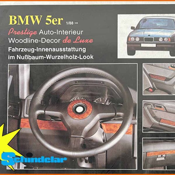 BMW 5er Serie - Nussbaum Wurzel Holz Innenausstattung 11 Teile 18611 - lišty interiér dřevo